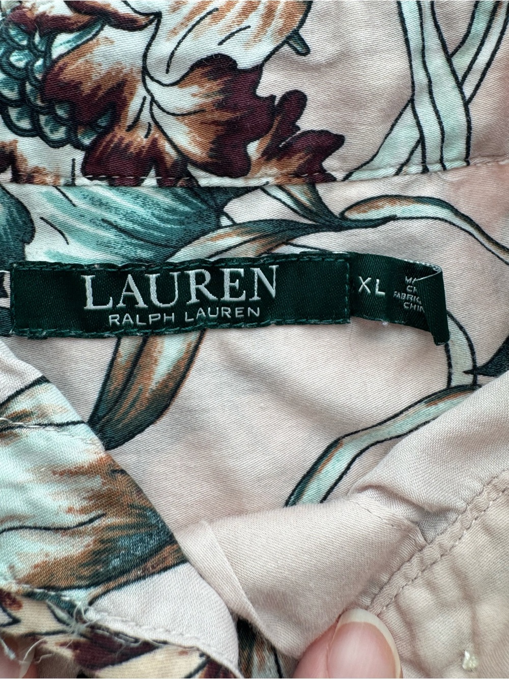 Ralph Lauren Lauren Floral Utility Button-Up Shirt XL - Picture 3 of 7